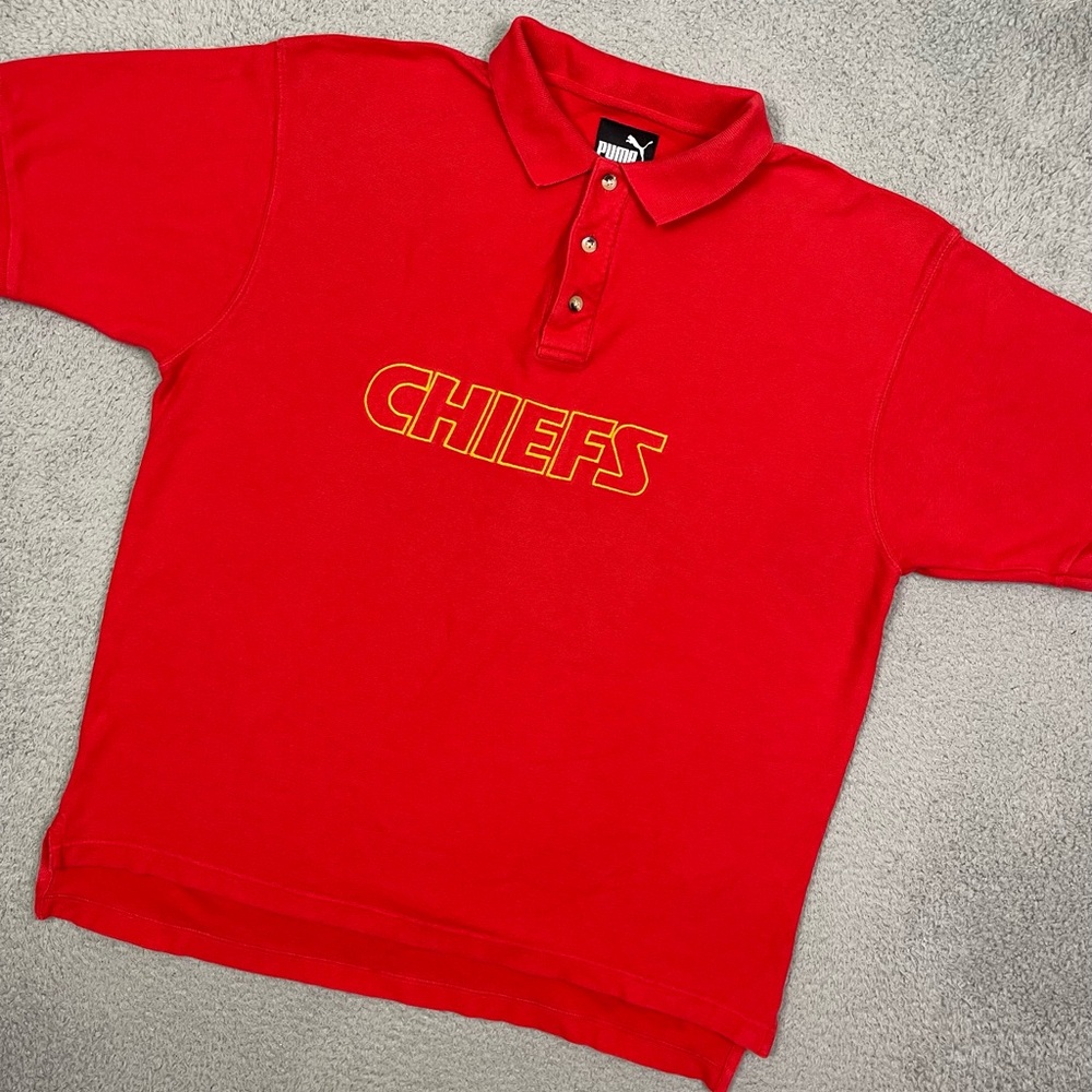 Vintage kansas city chiefs polo‎ shirt